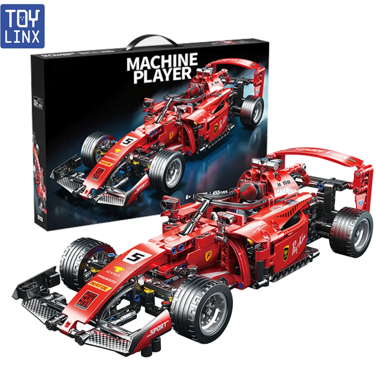 

455 шт. радиоуправляемые гоночные строительные блоки, наборы автомобилей MOC с дистанционным управлением, автомобильные наборы «сделай сам», строительные кирпичи, игрушки для детей, рождественские подарки