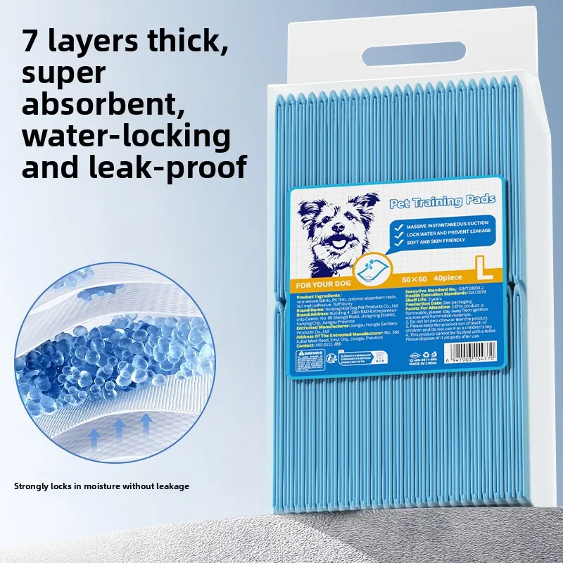 

Large Size Dog Training Pads High Absorbency Pet Urine Pads Teddy Golden Retriever Puppy Diapers Odor Elimir Pet Supplies