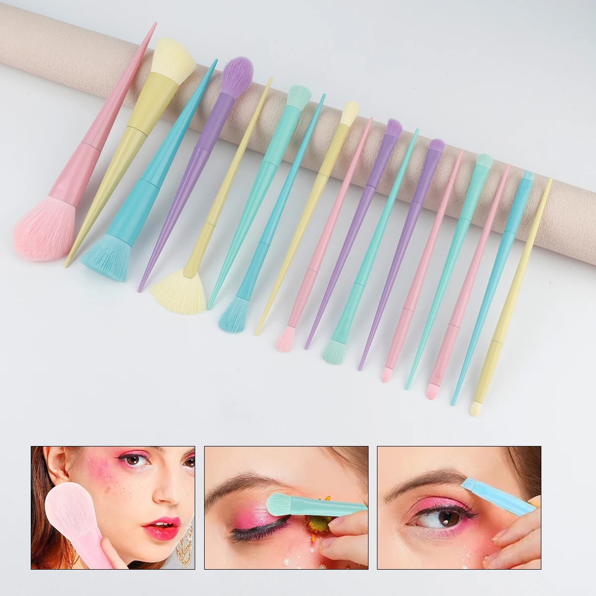 17 Color Multi-Color Makeup Brushes Color Brushes Makeup Brush Set Makeup Tools Full Set