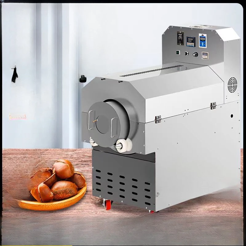 Electromagnetic frying machine, sugar chestnut melon seeds peanut machine, frying machine