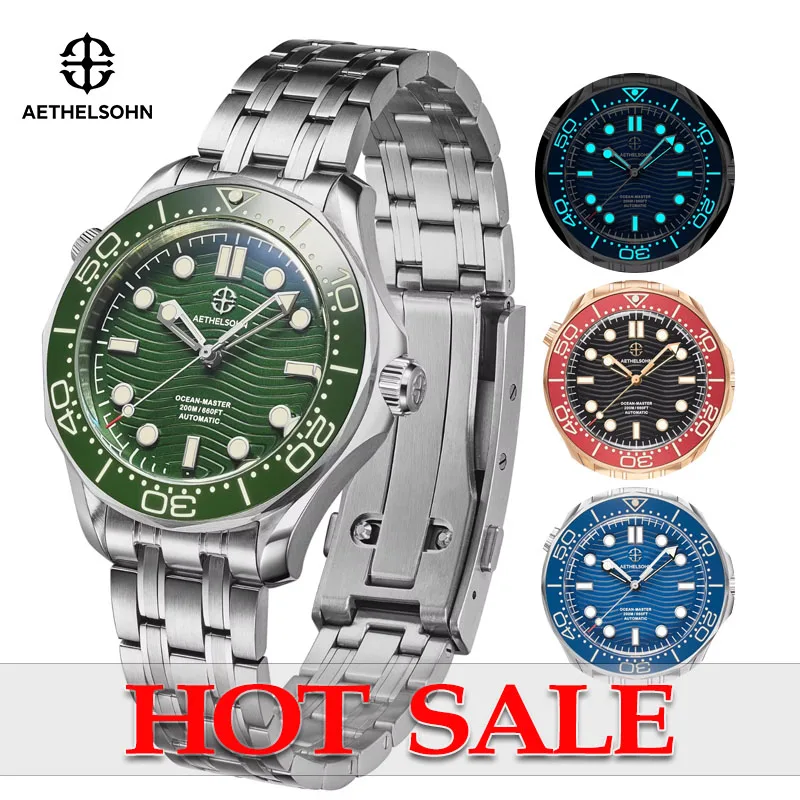 AETHELSOHN NEW Men Luxury Watch NH35 Automatic Mechanical 39mm Business Watches Sapphire Crystal 200ATM Waterproof Wristwatch