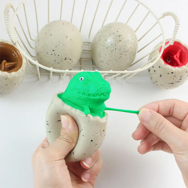 Quetsch-Dinosaurier-Ei, Schlüpfender Dino-Becher Pop It Stressabbau-Sensorikspielzeug für Kinder und Erwachsene, Anti-Angst-Quetschspielzeug Fidget Toy – Detail 3
