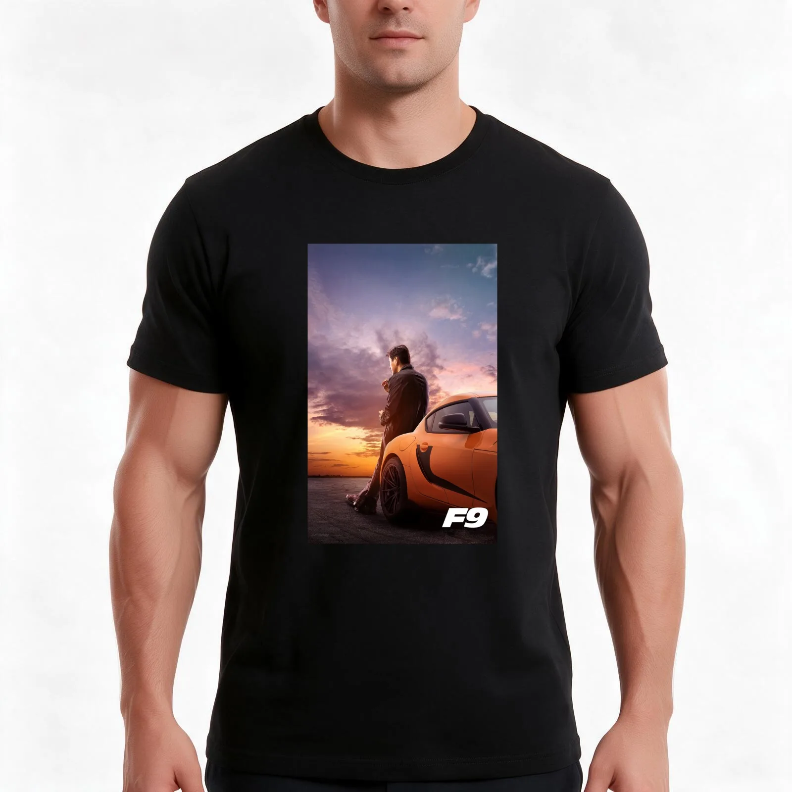 fast and furious 9 T-Shirt Summer Casual Cotton Tee Oversized Streetwear Tops Vintage Graphic Print Loose Fit Short Sleeve