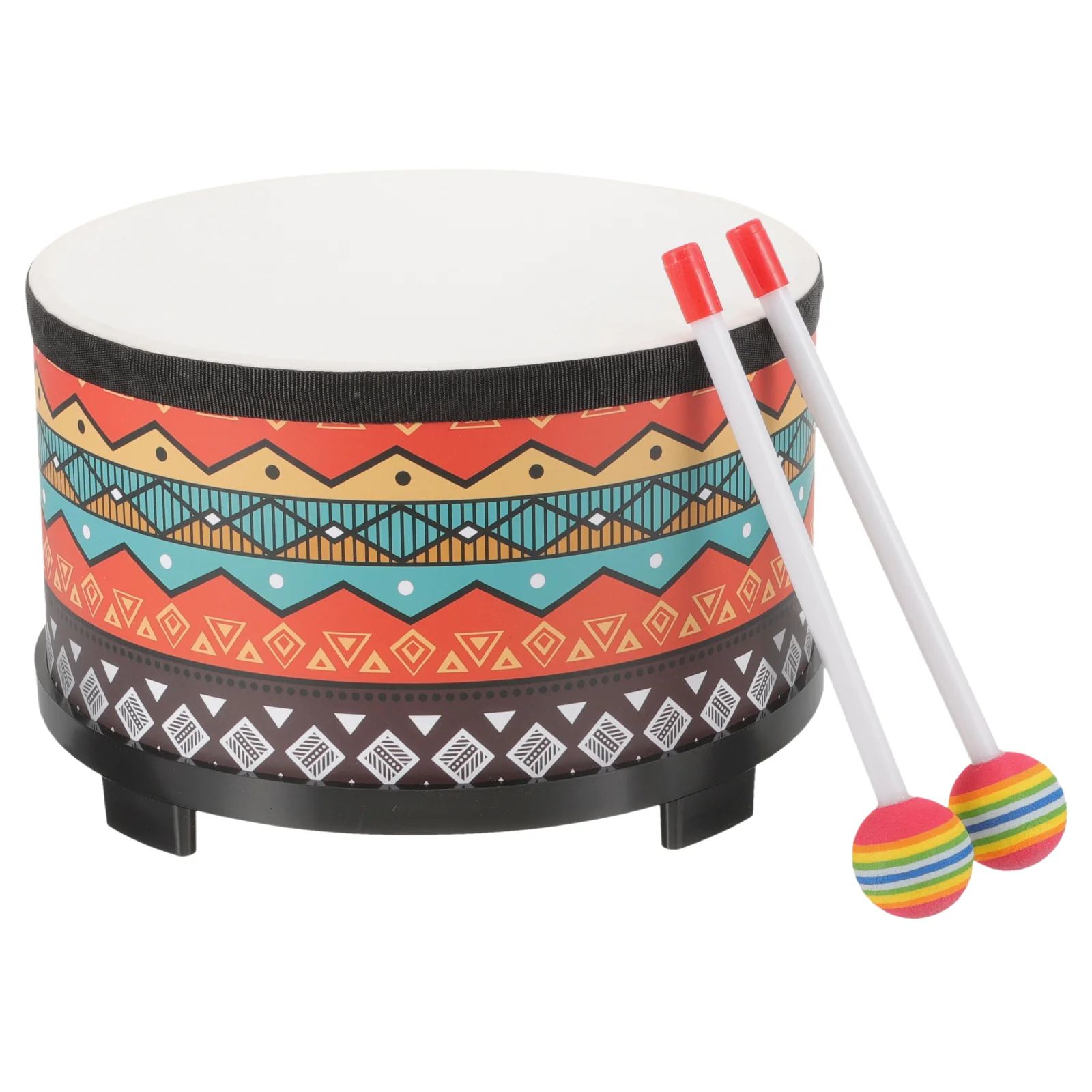 

Orff Floor Drum Kids Instrument with Stick Percussion Snare Music for Sticks Children's Toys