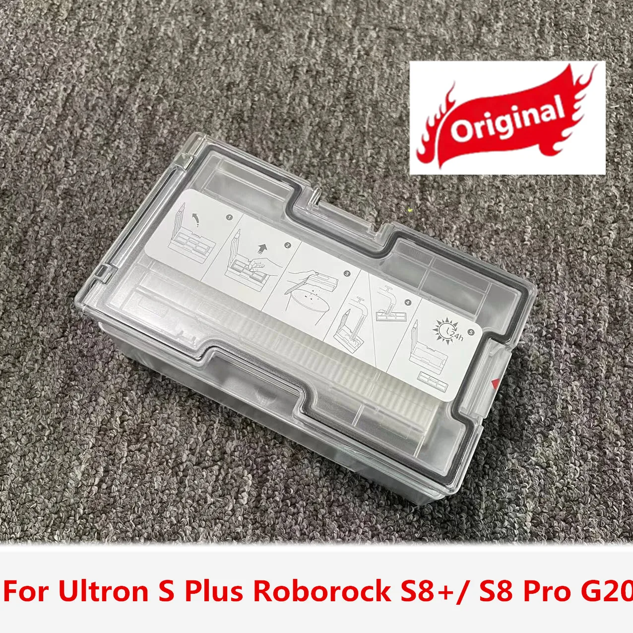 

For Ultron S Plus Roborock S8+/ S8 Pro G20 Ultra Robot Vacuum Cleaner Spare Accessories Parts Dust Box Dirt Collection