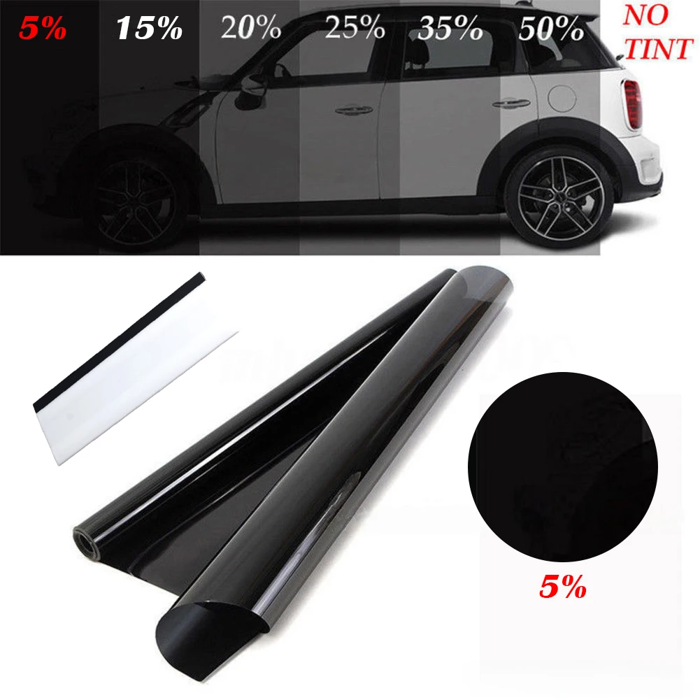 

Car Window Tinting Black Window Film Heat Rejecting Film Anti Scratch Protection Film 15 Transmissivity 5 Transmissivity