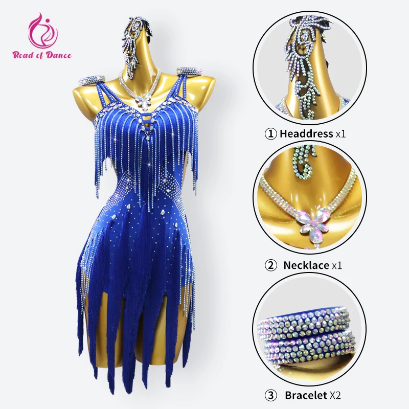 Lateinamerikanische Frauenkleidung, Tanzkostüm, 2025, besondere Anlässe, Party, Wettbewerbskleid, eleganter Kinder-Ballsaal-Abschlussballrock für Mädchen