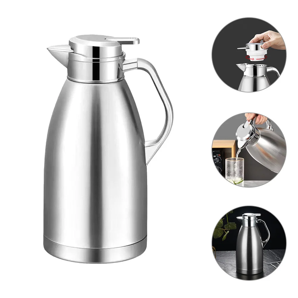 

Stainless Steel Insulated Water Bottle Large Capacity Thermal Jug With Handle For Home Office Camping Winter Hot Drinks