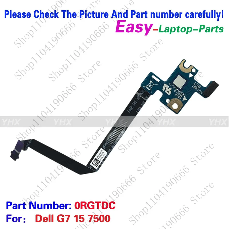 

GYX новая кнопочная плата для Dell G7 15 7500 с кабелем RGTDC 0RGTDC.