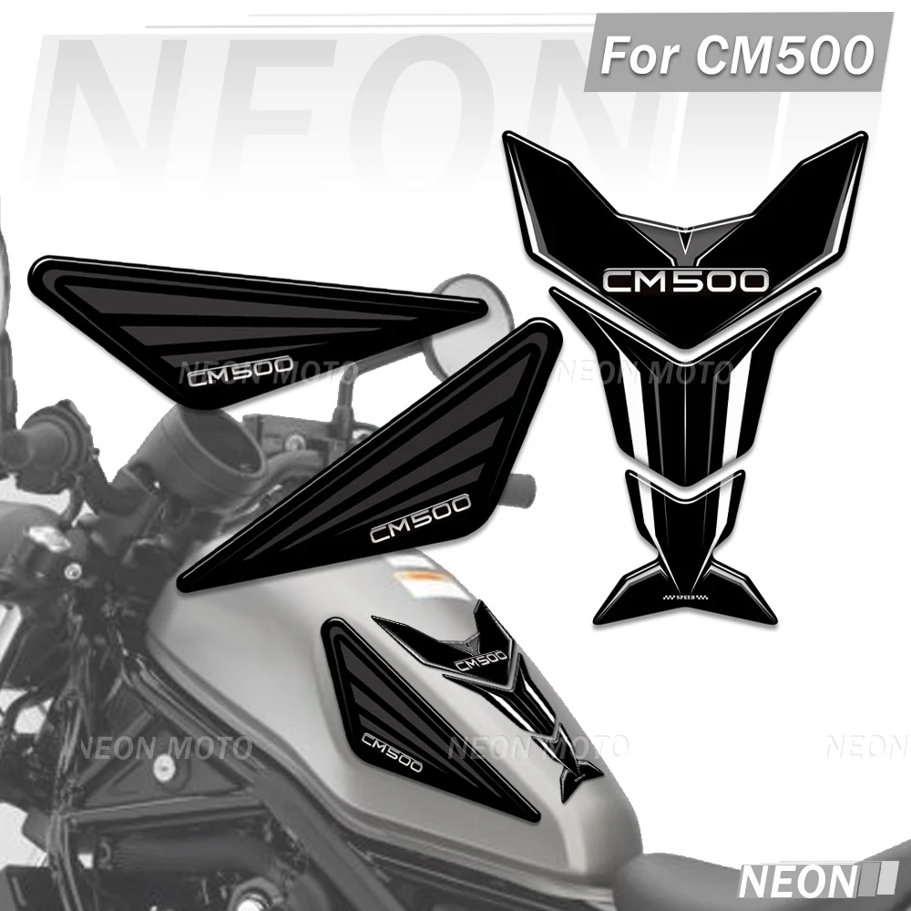 

Rebel 500 Fuel Tank Pad Sticker 3D Epoxy resin Protection Decals Waterproof For Rebel500 CM500 CMX500