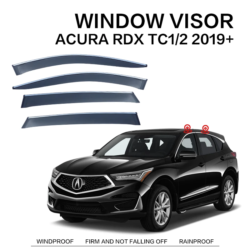 

For ACURA RDX 2012-2023 Plastic Window Visor Vent Shades Sun Rain Deflector Guard For ACURA RDX 2012-2023