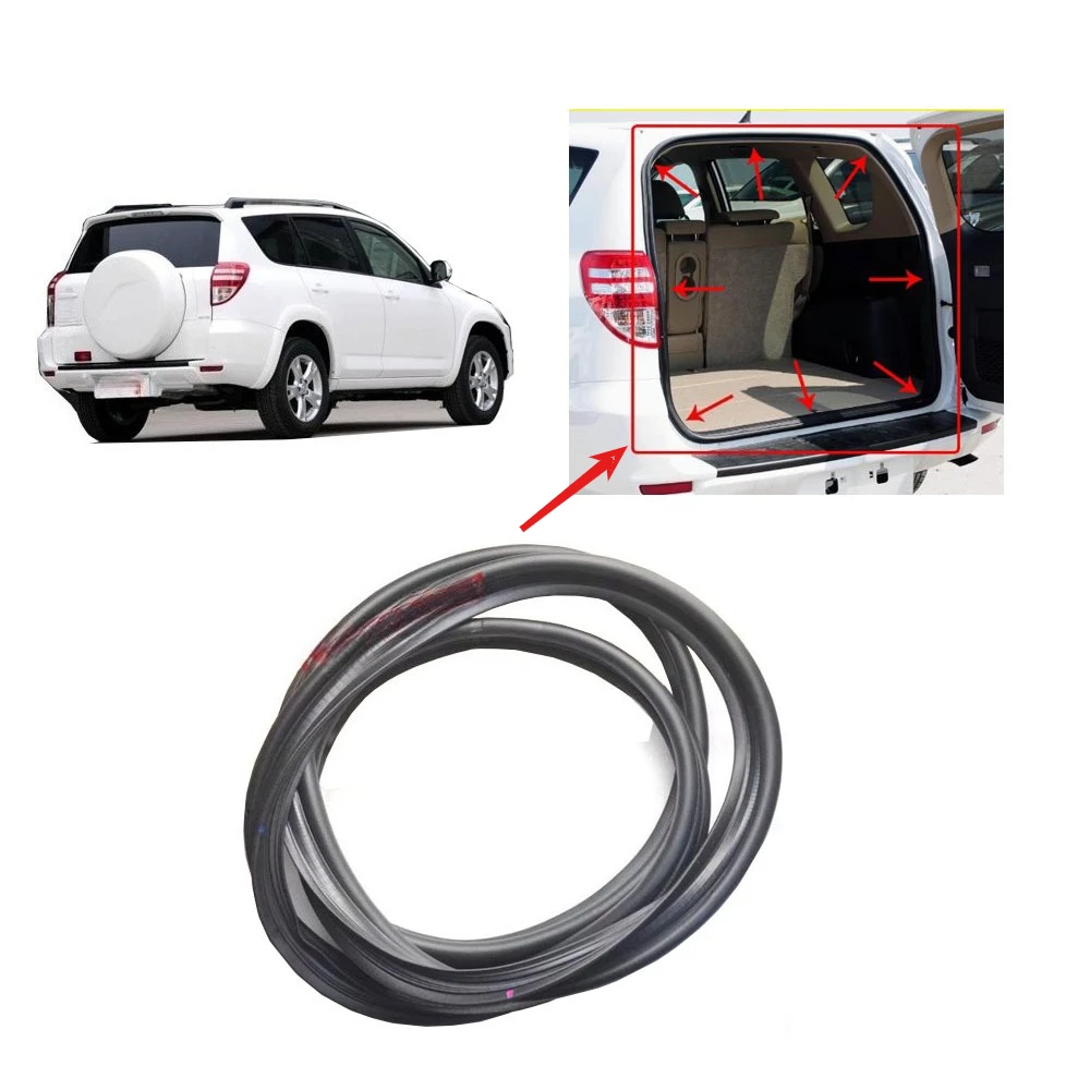 1 Piece Tail Door Rubber Seal for Toyota RAV4 2008-2012 Rear Door Protector Weatherstrip Seal  Rear Trunk Weatherstrip for RAV-4
