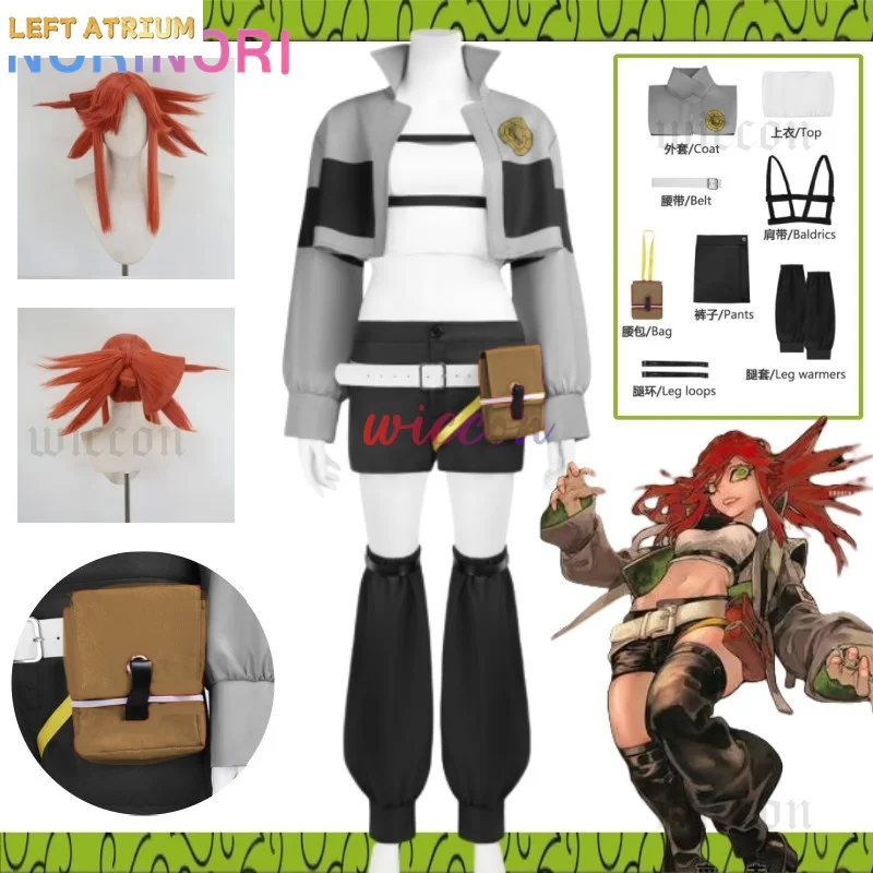 

Anime Gachiakuta Riyo Reaper Cosplay Costume Uniform Riyo Wig Akuta Cleaners Halloween Carnival Party Props For Women Girls