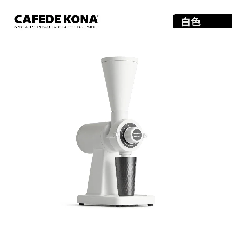 CAFEDE KONA G-ONE Pro Moulin à grains de café électrique 60mm Couteau plat Moulin à café Moulin à grains de café simple avec café italien 220V