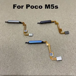 New Fingerprint Sensor For Xiaomi Poco M5s Home Button Menu Touch ID Scanner Ribbon Connector Flex Cable