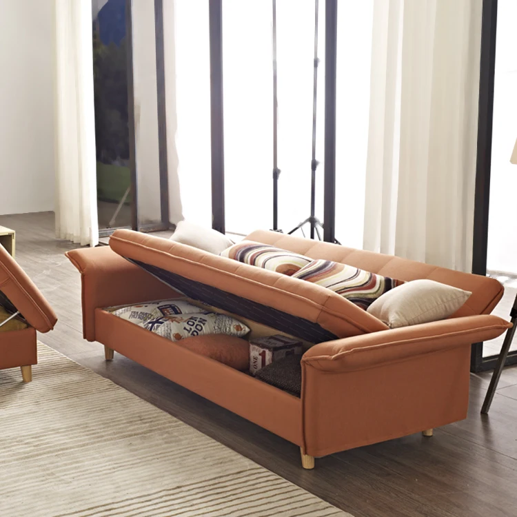 Modern folding furniture sofa cum bed with storage living room guest beds