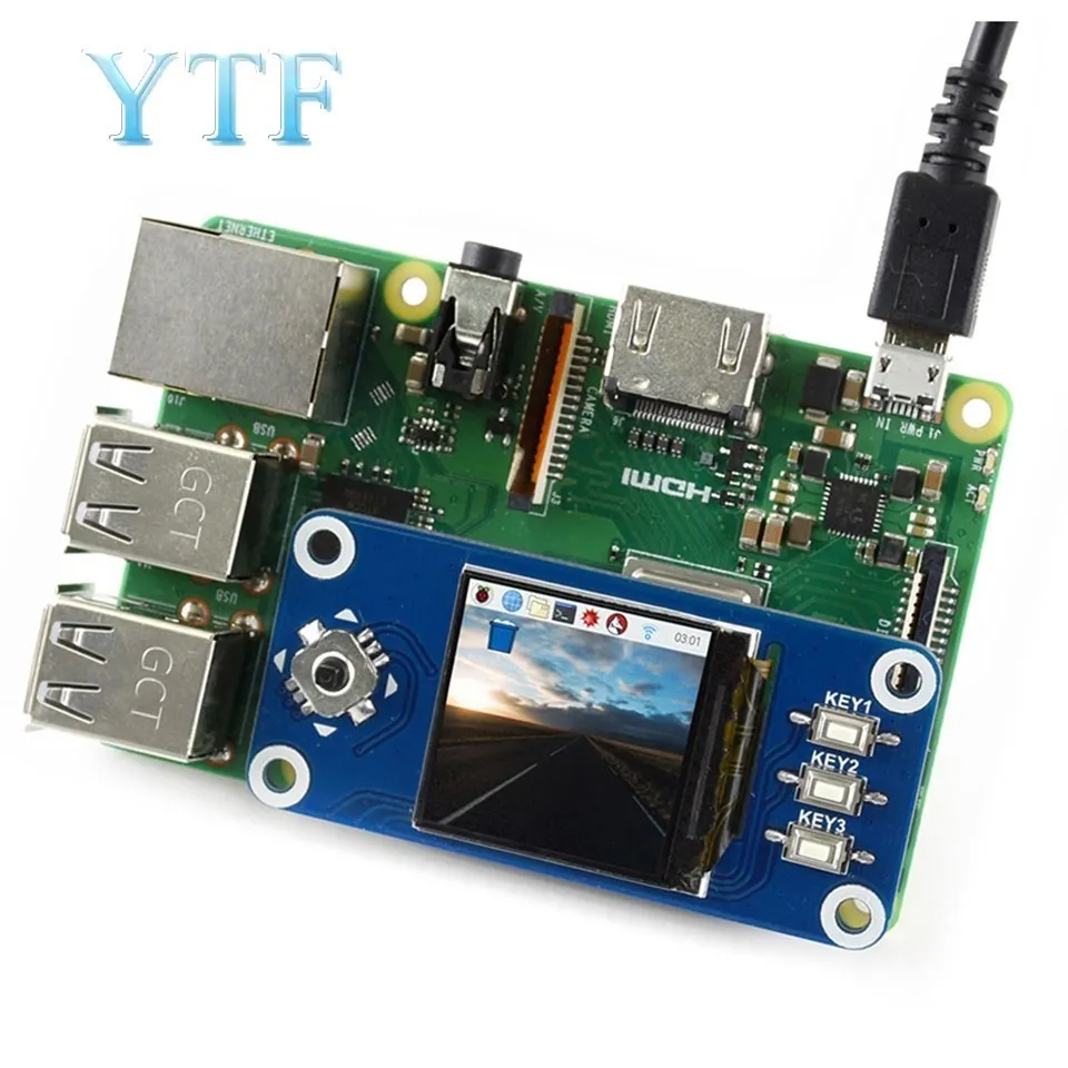 1.3 Inch IPS Display Module Screen Expansion Board ST7789 Supports Raspberry Pi 4B/3B+/Zero