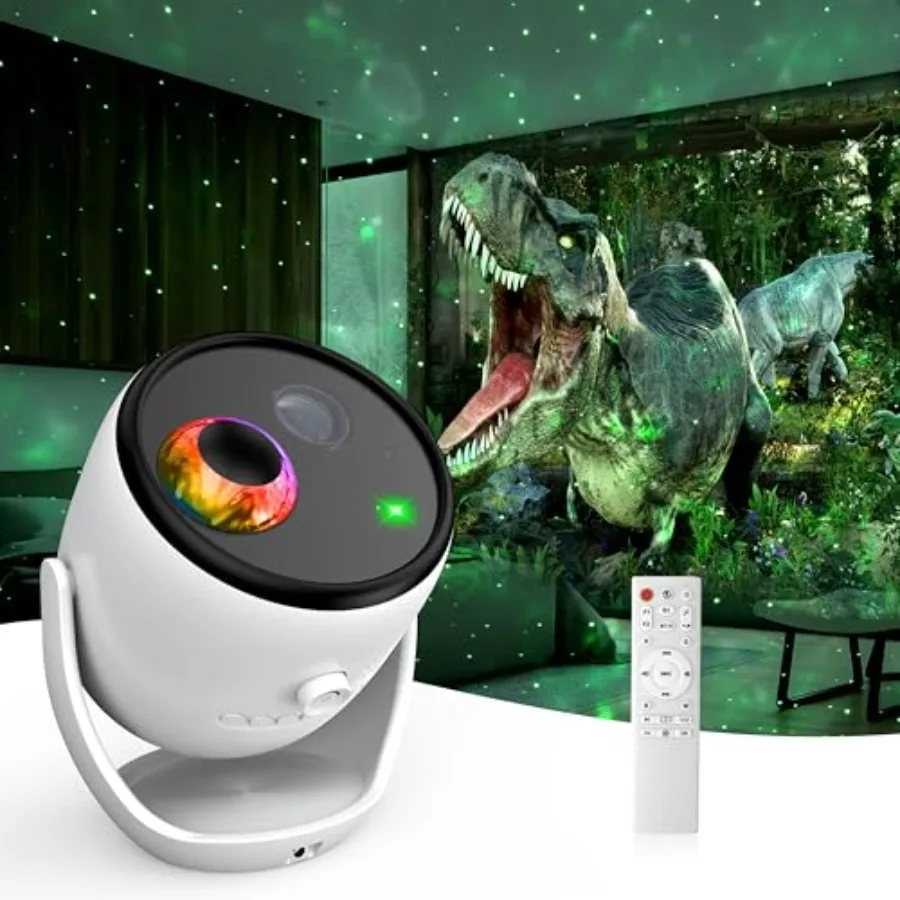 3D Galaxy Projector, Star Projector with 90 Dynamic Scenes, HD Planetarium Projector Night Light with Bluetooth Speaker for Roo