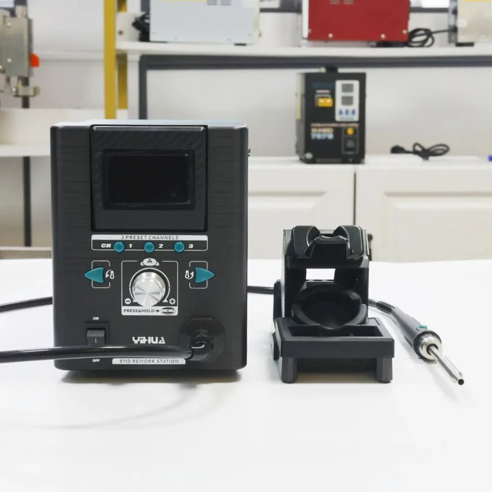 

YIHUA 8509-I intelligent high-precision breeze dismantling table, small air volume, hot air pen, fine solder joint welding