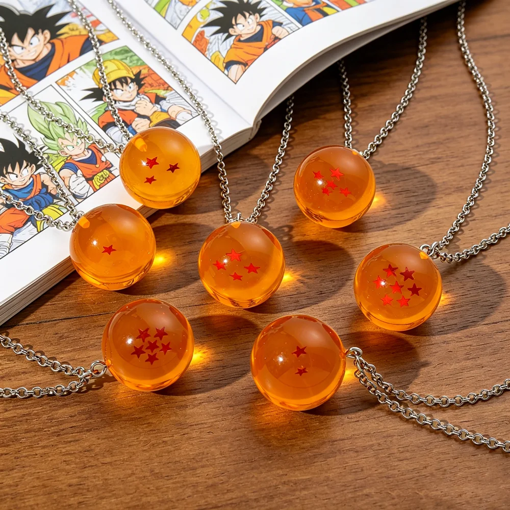 Anime Dragon Ball Serie Halsketten-Anhänger 1-7 Sterne Cosplay Anhänger Jungen Spielzeug Geschenk Themen-Schmuck Accessoires