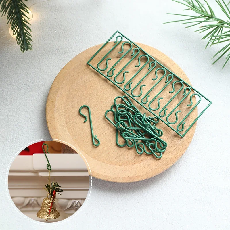 10/20/50pcs Christmas Tree Decoration Hooks Festival Ornament Accessories Hanging Hanger for Christmas Balls Party Decorations