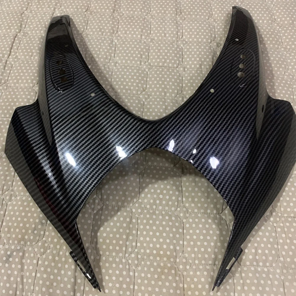 For Suzuki GSXR 1000 GSX-R K7 K8 2007 2008 GSXR1000 Head Cover Front Upper Nose Fairing Cowl Protector Motorbike Part Carbon ABS