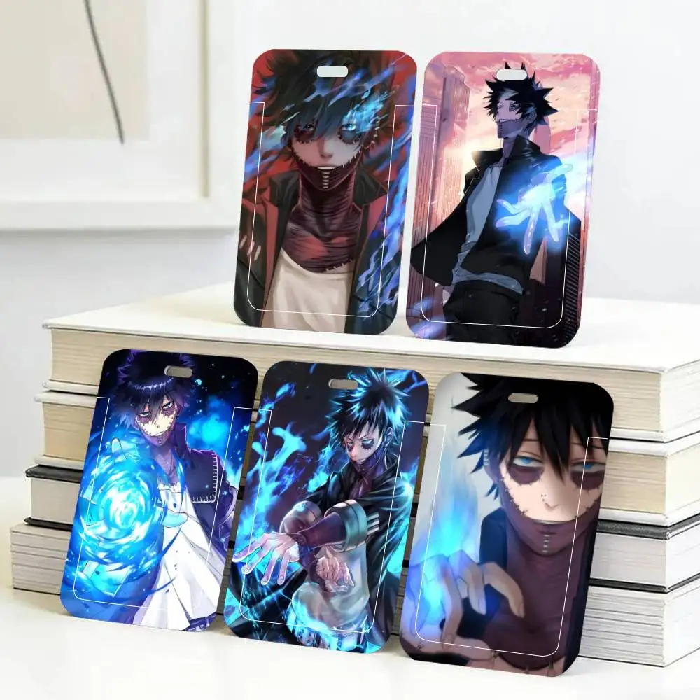 

Anime My Hero Academia Dabi ID Card Holder Neck Strap Pendant Door Badge Holder Lanyards Keychain Work Credential Case Gift