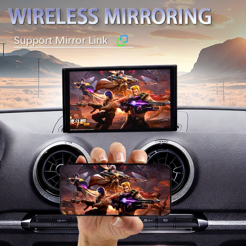 CarPlay inalámbrico Apple Android Auto para Audi A1 Q3 2012-2018 MMI 2G/3G HN + RMC con función de enlace de espejo AirPlay cámara GPS