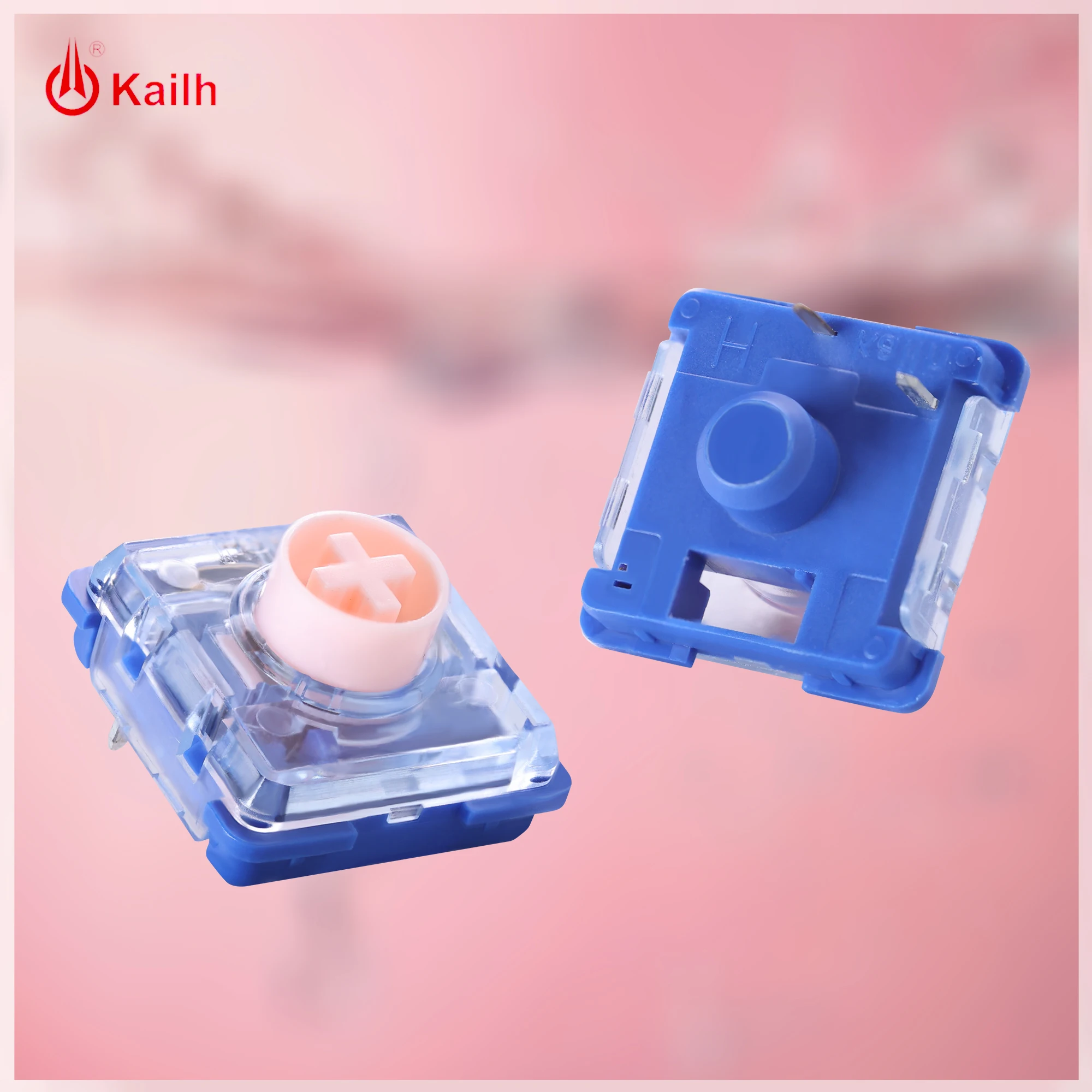 Kailh Low Profile Silent Mechanical Keyboard Switch Deep Sea Islet Pink MINI Linear Switch 35g For 1353Hitbox Gaming Keyboard