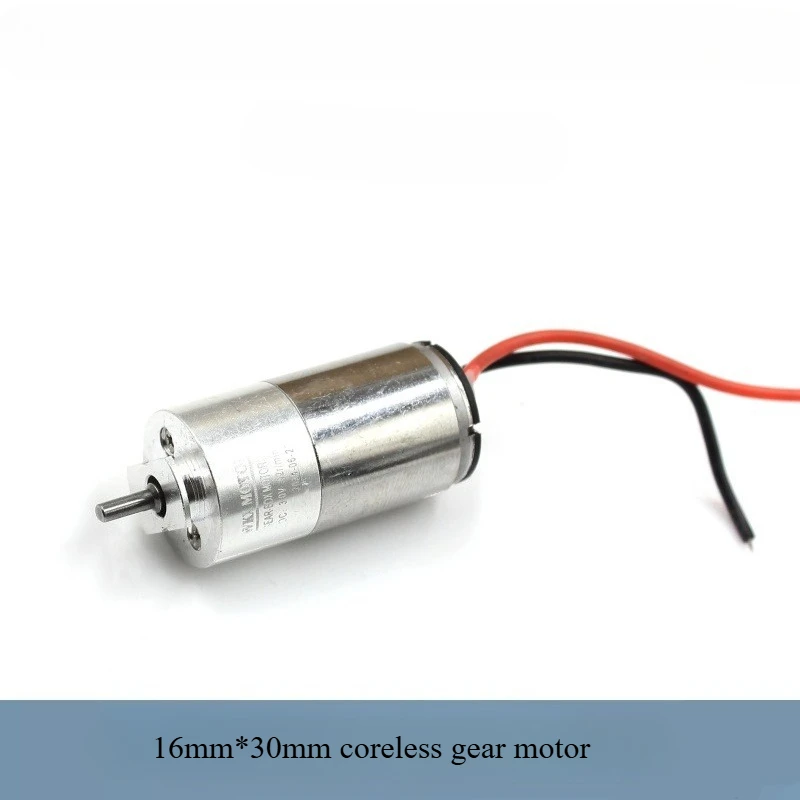 1PC 1630 16mm*30mm Big Coreless Engine Full Metal Gearbox Gear Reducer Motor DC 3V 42RPM Slow Speed D-shaft Low Noise