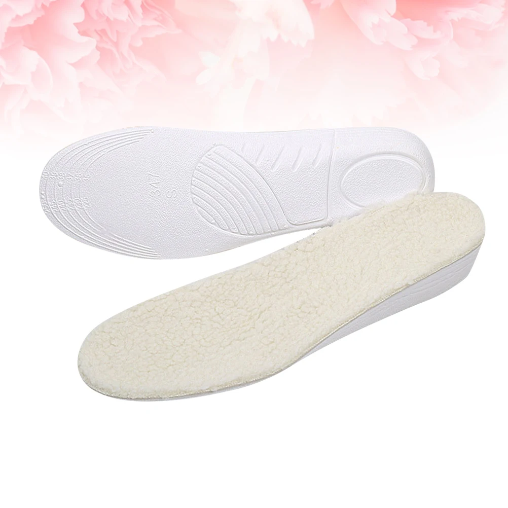 

Wool Insoles Increase Cushions Taller Height Increase Insole Pads Shoe Lifts Keep Warm Comfortable Non Slip Premium Material