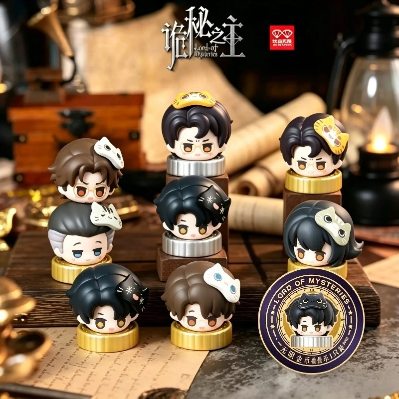 Lord of Mysteries Klein Moretti Figura Q Apilable, Personaje Chibi Adorable, Juguete Coleccionable, Productos Periféricos, Adornos de Escritorio