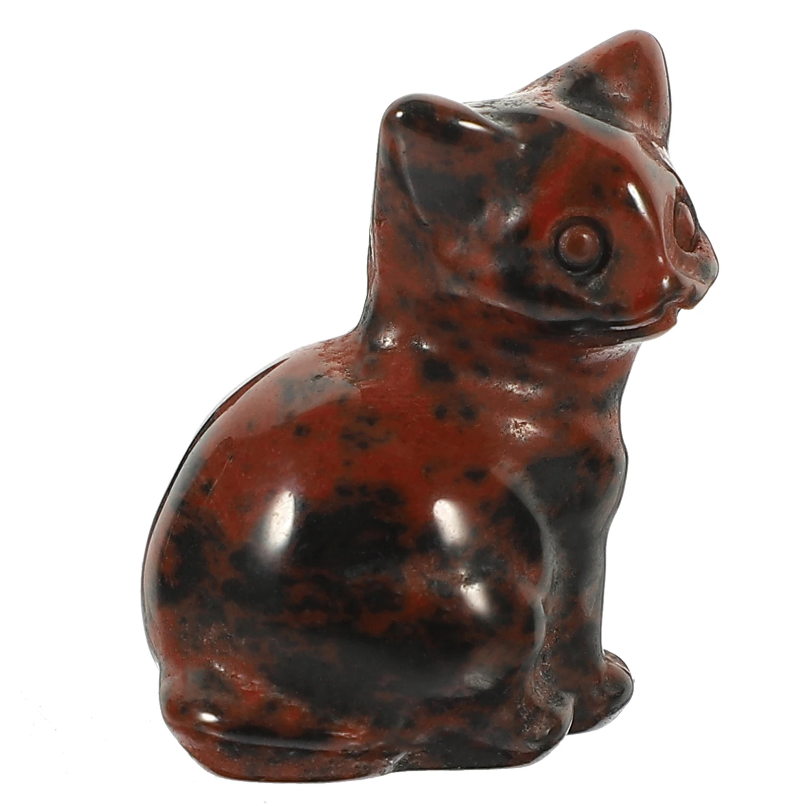 

Exquisite Crystal Beautiful Texture Good Decorative Effects Mini Fortune Cat Ornament for Family Friends Colleagues