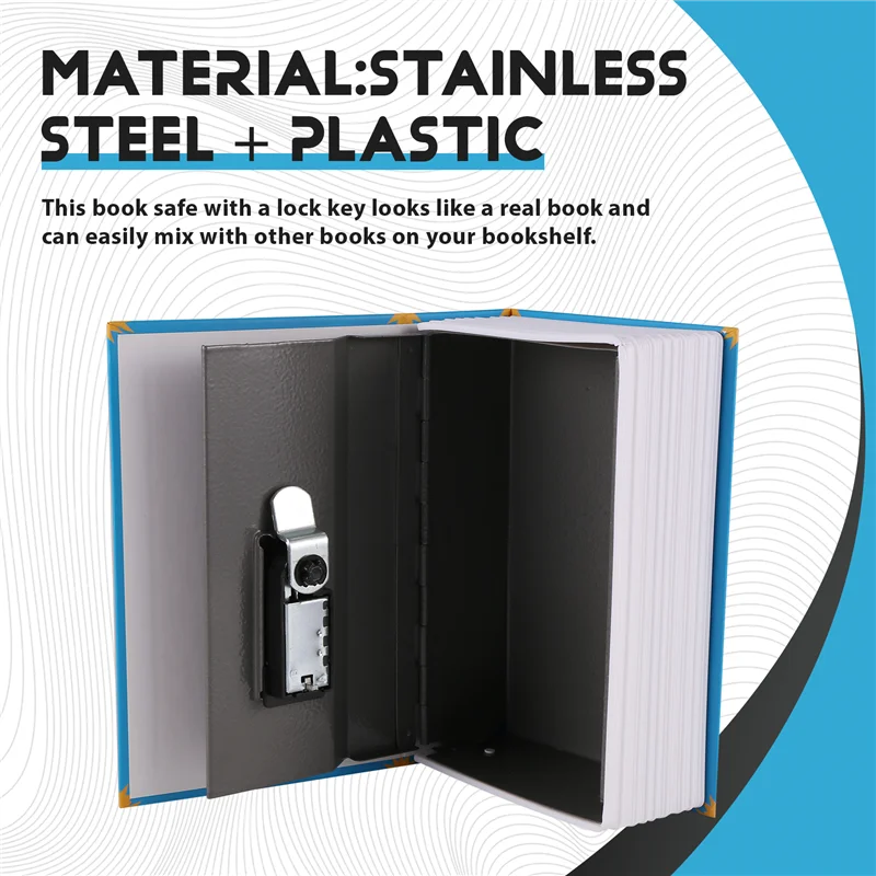 AF91-Dictionary Book Safe Storage Box, Safe With Digital Combination Lock, Anti-Theft Safe Secret Box