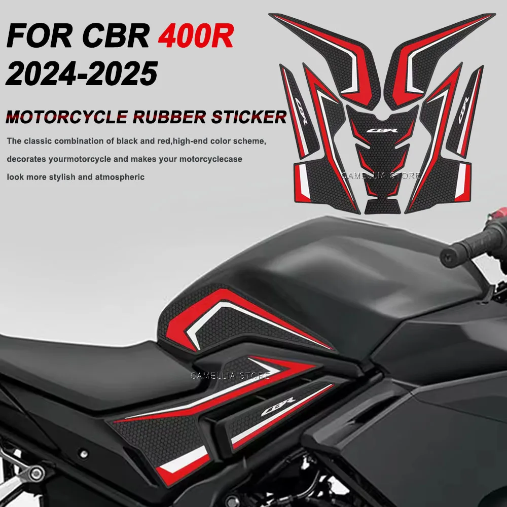 

Motorcycle Fuel Tank Pad Anti-Slip Side Waterproof Rubber Sticker Motorcycle Fuel Tank pad Sticker for CBR 400R 2024-2025