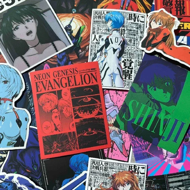 Evangelion Anime Stickers Waterproof Stickers Akane Rimboli DIY Skateboard Laptop Luggage Motorcycle Phone Car Sticker Decals