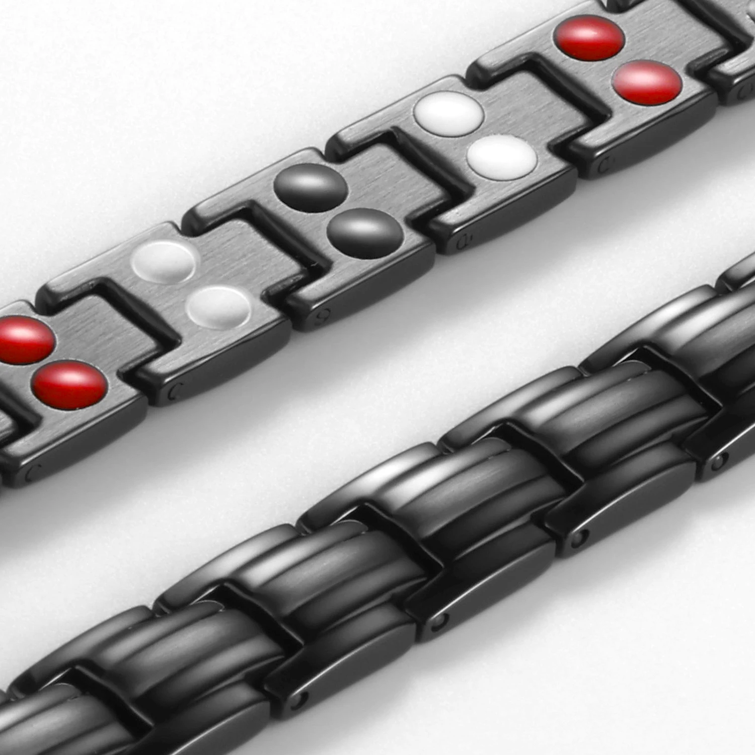 Strong Magnetic Bracelet for Women High-end Stainless Steel Jewellery Black Chain Weight Loss Health Therapy Arthritis Energy