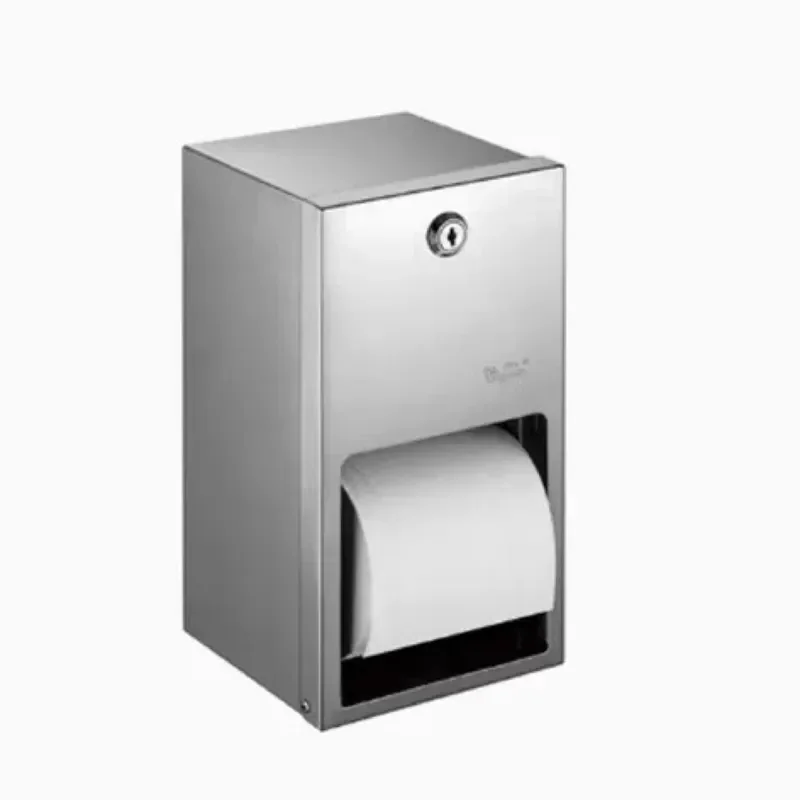 Stainless Steel Tissue Box Holder Wall Mounted Bathroom Toilet Paper Dispenser Waterproof Hand Wipe Carton for Home Hotel