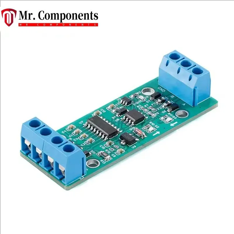 1PCS RS232 to RS485 Bidirectional Converter RS-232 Turn RS-485 Level Communication Protocol Serial Port Conversion Module New