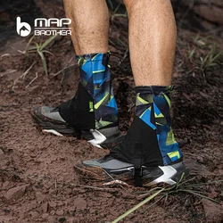 Protetora Sandproof Sapato Cobre para Triatlo, reflexivo Maratona Caminhadas polainas, esportes ao ar livre, alta corrida Trail Running polainas, F1001