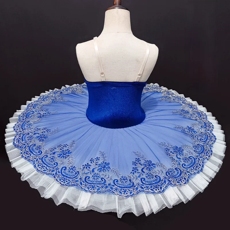 Girls Kids Swan Lake Ballerina Dance Costume Ballroom Dance Dress Children's Professional Ballet Costumes Tutu Dance Dress
