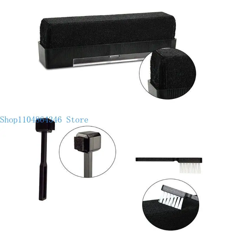 652F Vinyl Record Cleaning Carbon Fiber Anti Static Clean Brush Great Campanion for LP Records