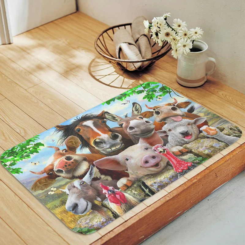 

Farm Bathroom Foot Mat Carpet Entrance of House Hallway Bedroom Rug Slip-resistant Soft Doormat Interior Home Decor Items