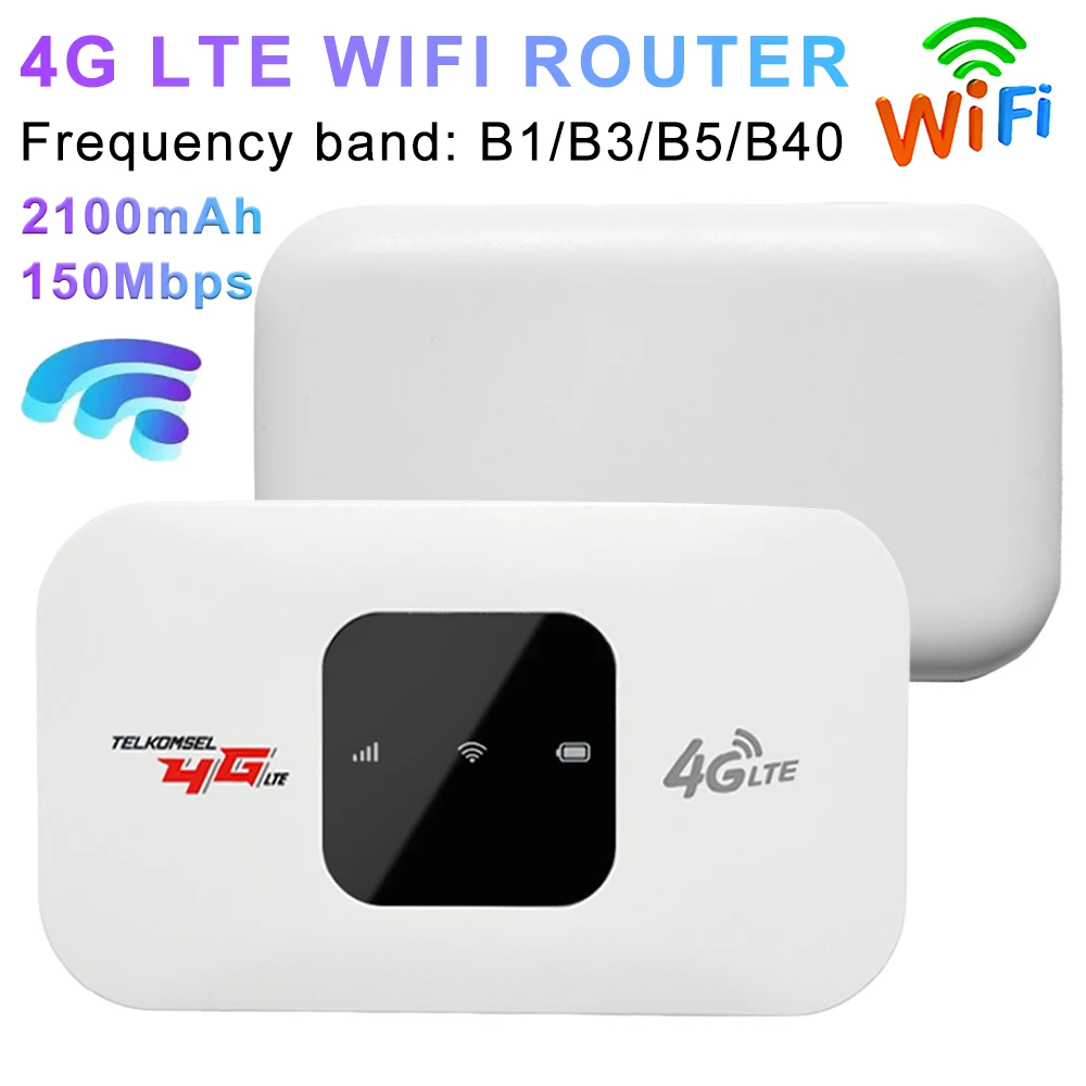 

4G Lte Router Wireless Wifi H5577 H5577R 150Mbps WiFi Hotspot 2100mAh Mini Mobile Hotspot with SIM Card Slot Pocket WiFi Router