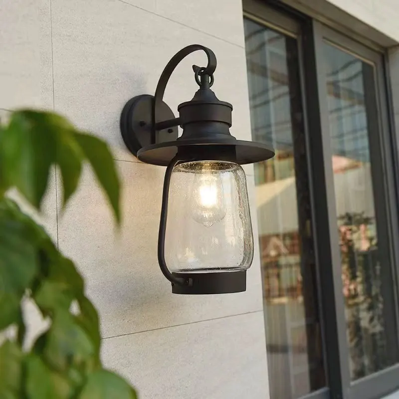 Modern Waterproof Outdoor Wall Lamp for Courtyard Balcony Corridor Retro Villa Exterior Wall Lighting Door Lighting