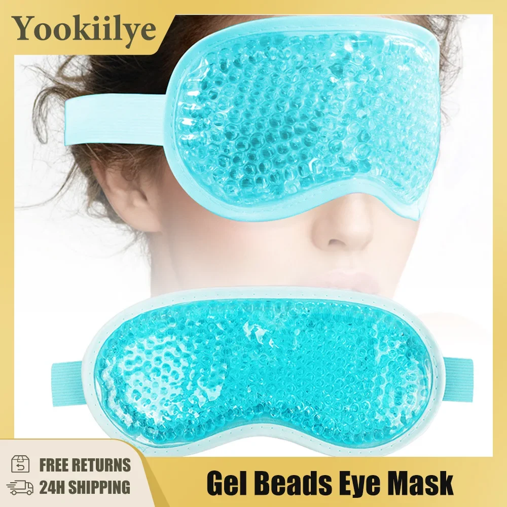 

Reusable PVC Gel Beads Eye Mask Cooling Masks Anti Dark Circles Eyes Relax Ice Compress Sleep Aid Cold Therapy Sleeping Mask