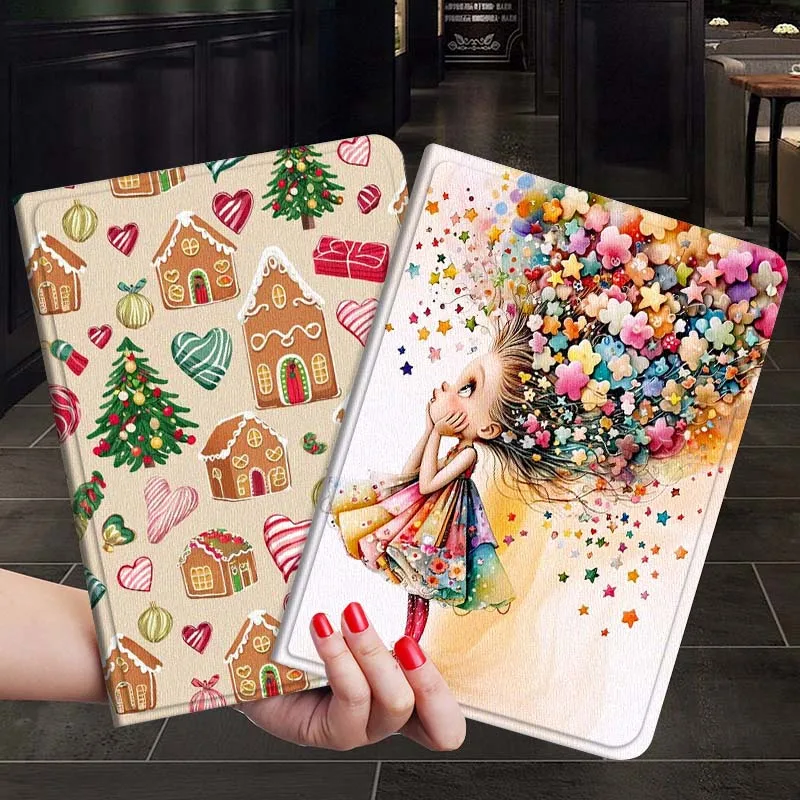 

Cartoon Girl Christmas For Xiaoxin Lenovo Tab P12 Extreme Legion Y900 Idea Pro GT 12.1 2025 Foldable Tablet Case Gift