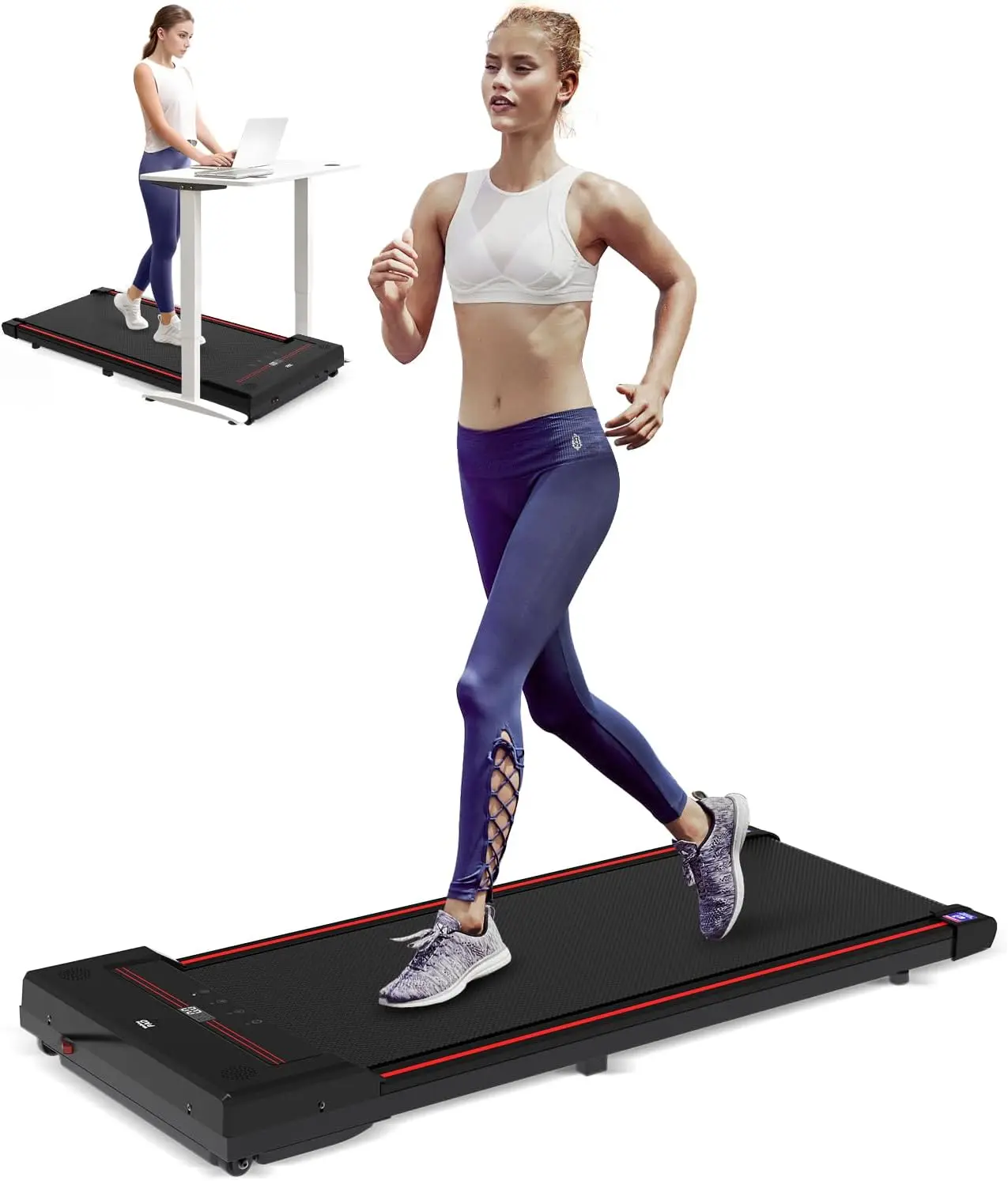 

Walking Pad,Under Desk Treadmills for Home,340 Lbs Capacity,3 in 1 Portable Walking Pad