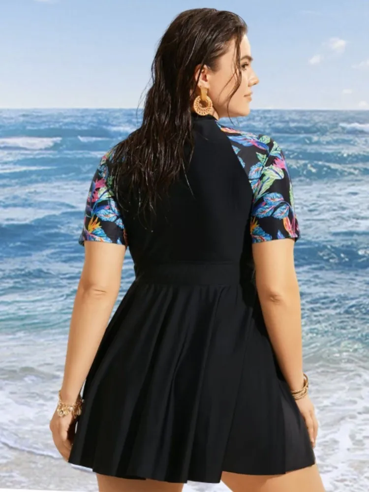 L-4XL Plus Size High Waist Bikini Women's Push Up Large Size Swimsuit Summer Mujer Big Size Tummy Control Swimwear Bikini Sets