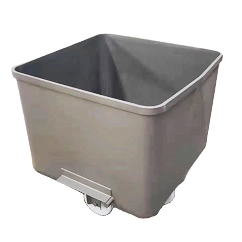 

200L Stainless Steel Meat Trolley Buggy Bin Carts